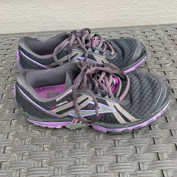 Brooks Pure Cadence Run Race Shoes Black Purple - Womens Size 6 - Picture 4 of 8
